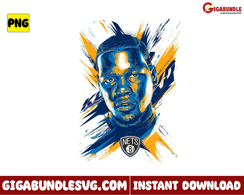 Kevin Durant Png Basketball Nba New Bootleg - Instant Download