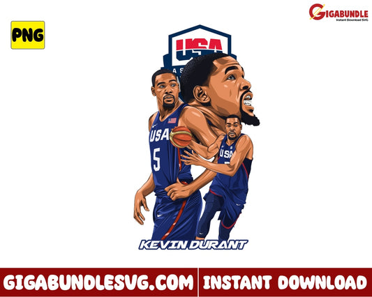 Kevin Durant Png Basketball New Nba Bootleg - Instant Download