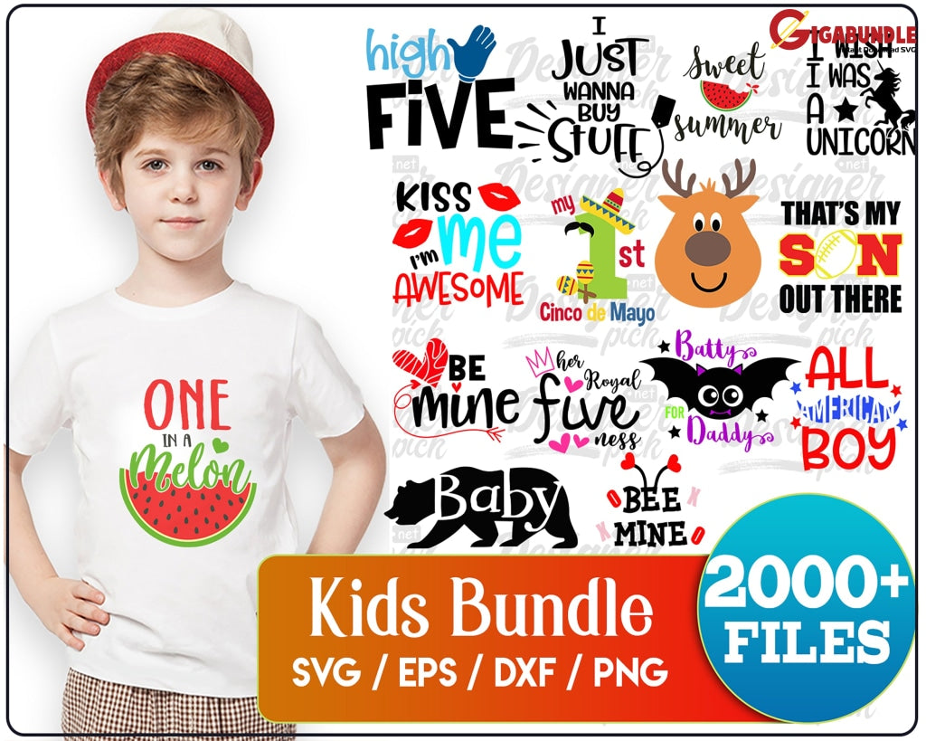 Kids Bundle Svg Cool Kid Svg Toddler Funny Sassy Designs Cut Files For Cricut