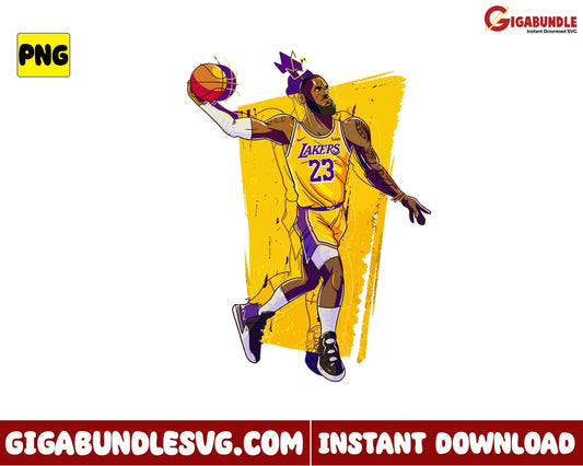 King James Png Lebron Basketball New Nba Bootleg - Instant Download