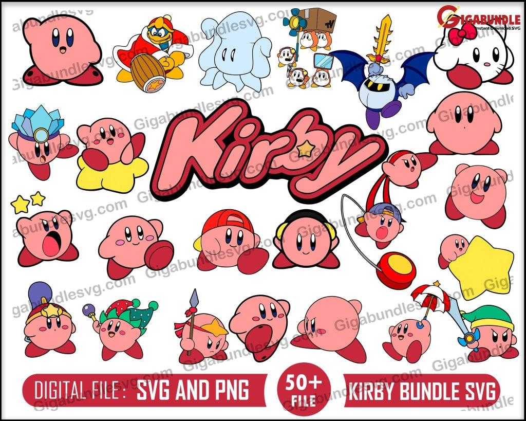 Kirby Svg Kirby Clipart Cut File Cutting Silhouette Cricut Super Mario