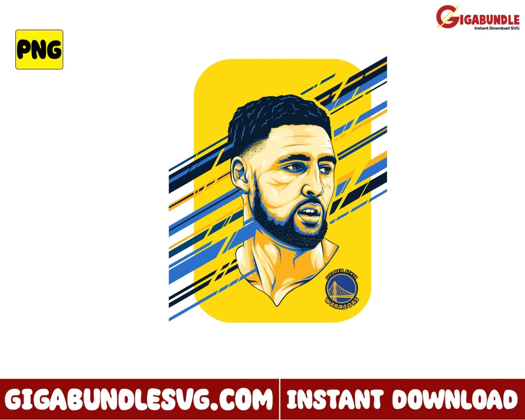 Klay Thompson Png Golden State Warriors Basketball Nba New Bootleg - Instant Download