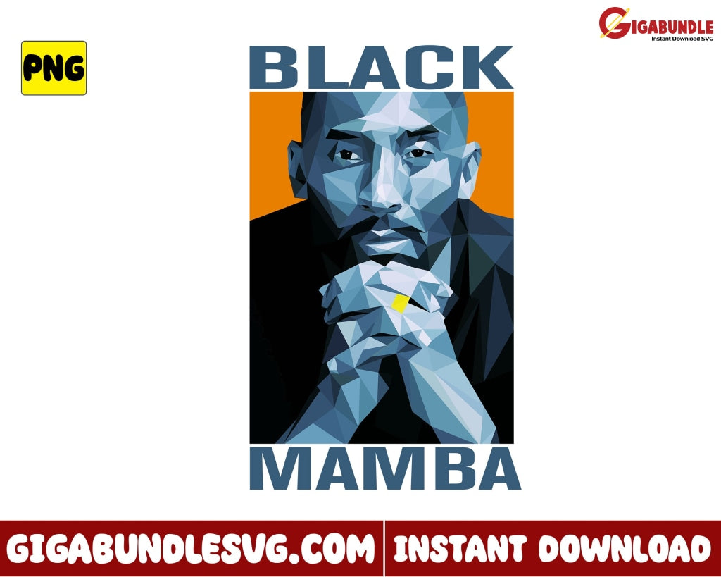 Kobe Bryant Png Black Mamba Basketball New Nba Bootleg - Instant Download