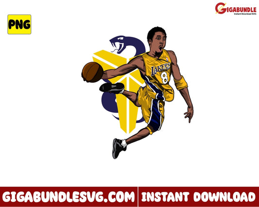 Kobe Bryant Png Dunks Basketball New Nba Bootleg - Instant Download