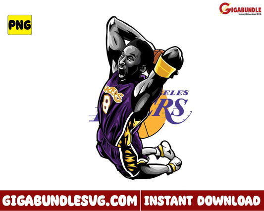 Kobe Dunks Png Bryant Basketball New Nba Bootleg - Instant Download