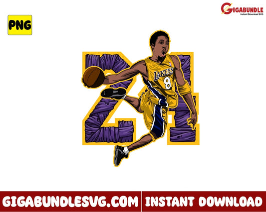 Kobe Png Bryant Logo Basketball New Nba Bootleg - Instant Download