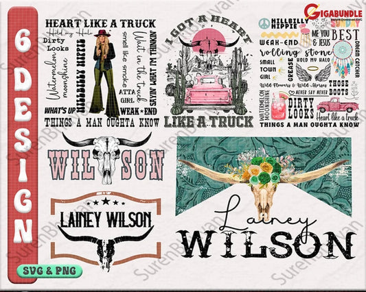 Lainey Wilson Heart Like A Truck Png Bullhead Country Music Western Cowgirl