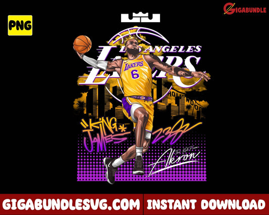 Lebron James Png Dunks Nba Basketball New Bootleg - Instant Download