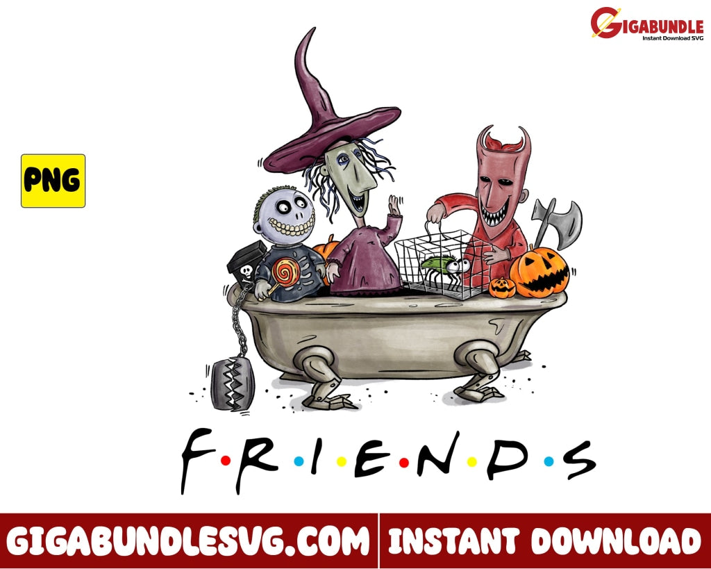 Lock Shock And Barrel Png Friends The Nightmare Before Christmas Halloween - Instant Download