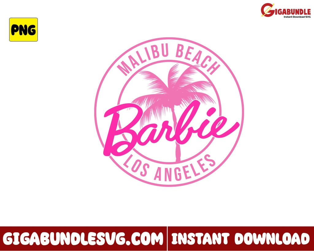 Malibu Beach Barbie Png Girl Movie - Instant Download