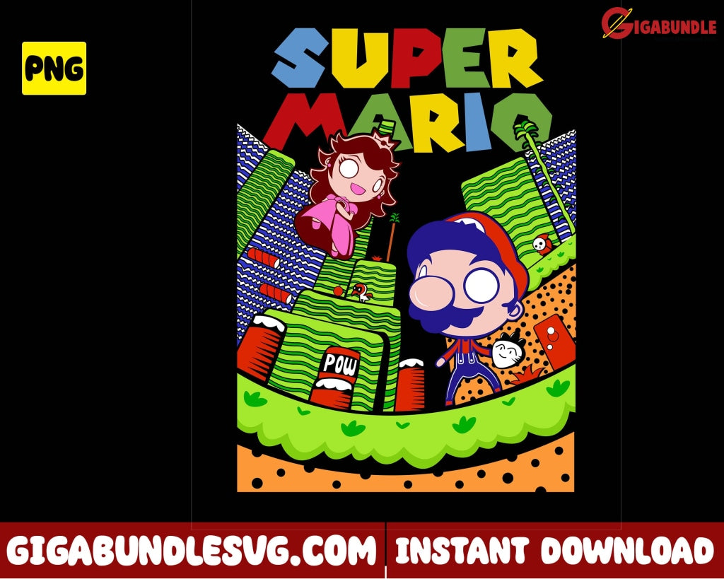 Mario Png Cartoon Game Super - Instant Download