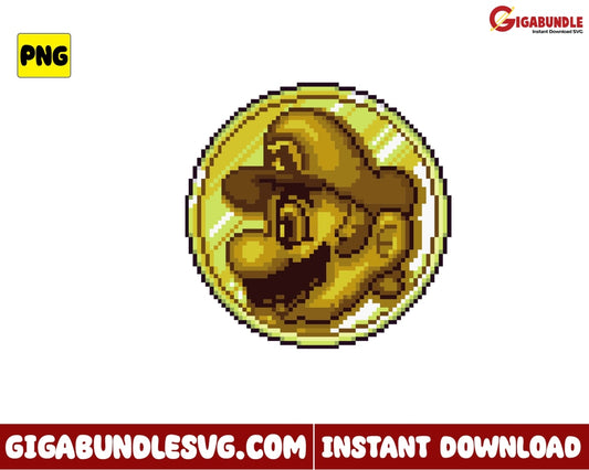 Mario Png Coin Game Super - Instant Download