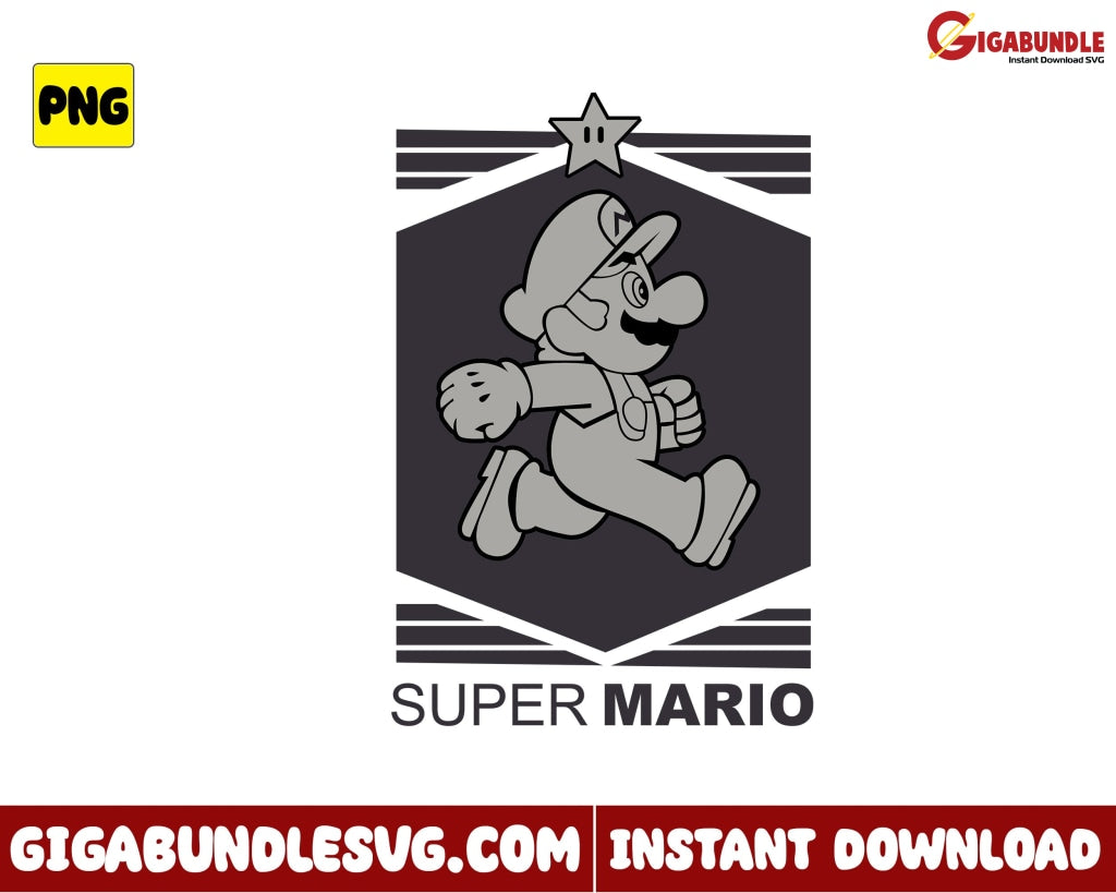 Mario Png Game Super - Instant Download