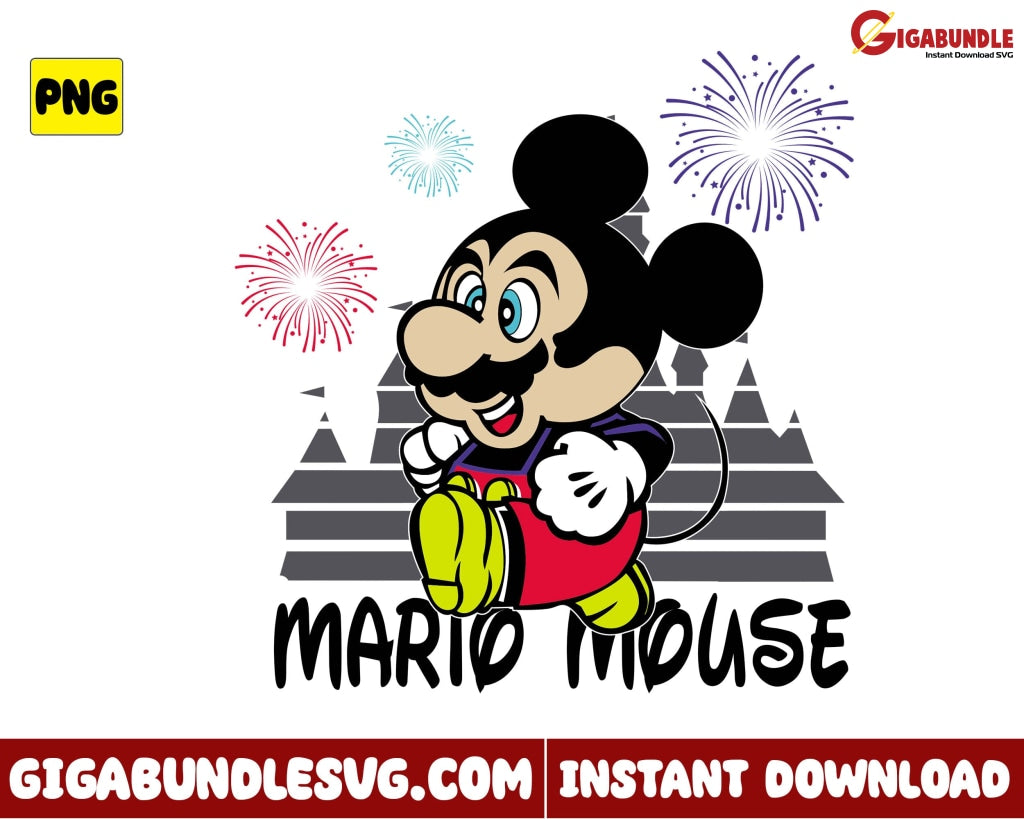 Mario Png Mouse Game Super Disney - Instant Download