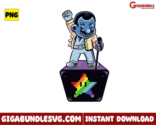 Mario Png Star Game Super - Instant Download