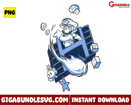 Mario Png The Super Game - Instant Download