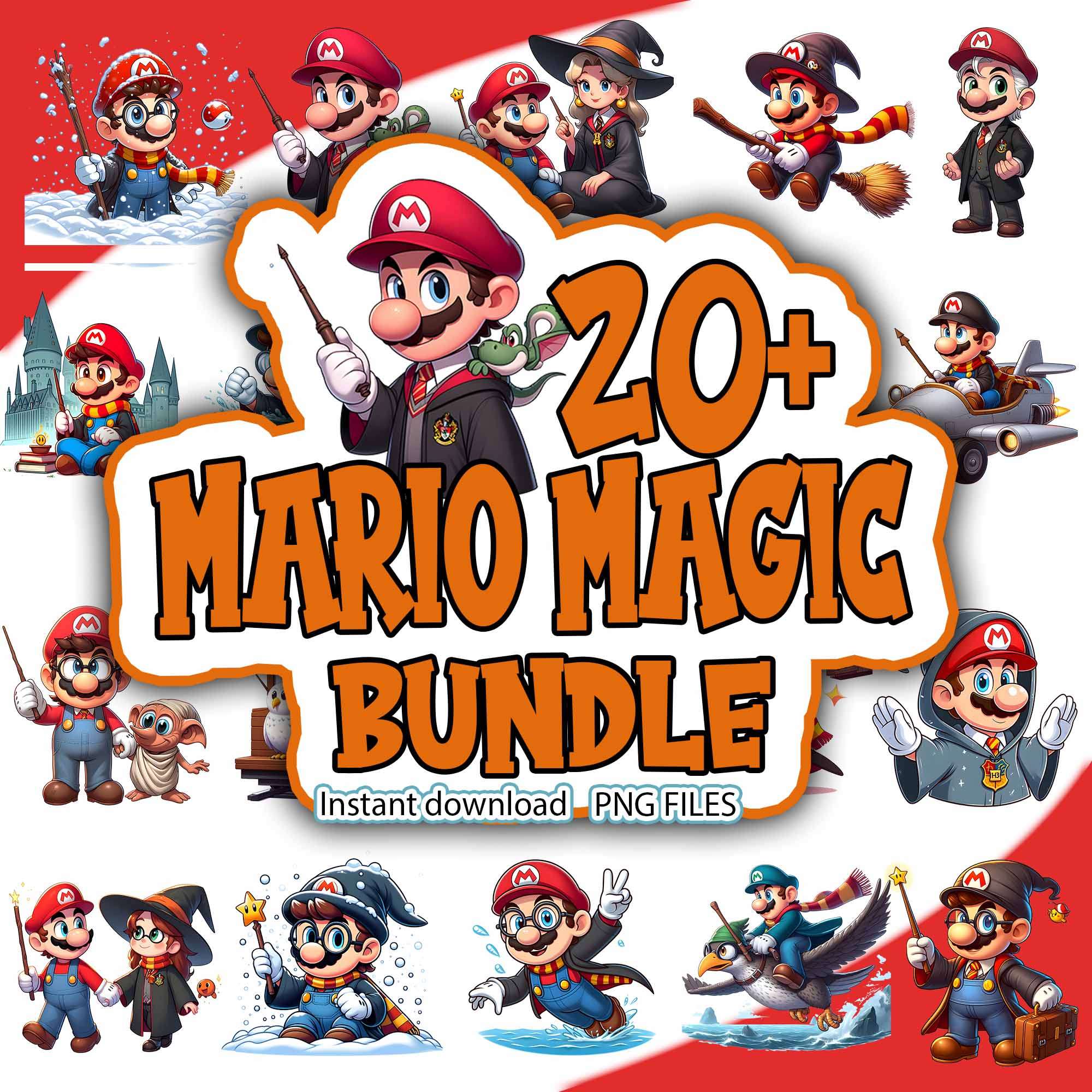 Magic Super Mario Bundle Png – Gigabundlesvg