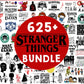 Mega Bundle 625+ Stranger Things Bundle Svg Png Font