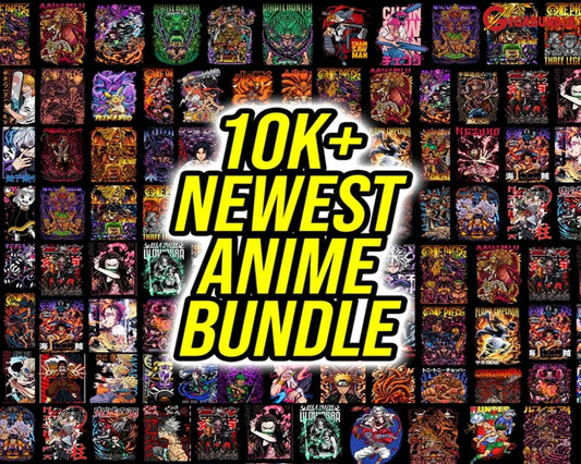 Mega Design Bundle: 10 000+ Designs Anime And Logo Styles-Instant Download