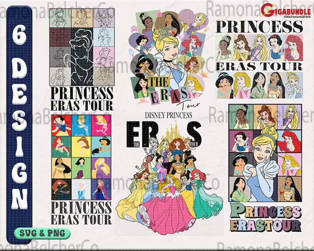 Mega Princess Eras Tour Png Disney Shirt Concert The Taylor Swiftie Easy Download