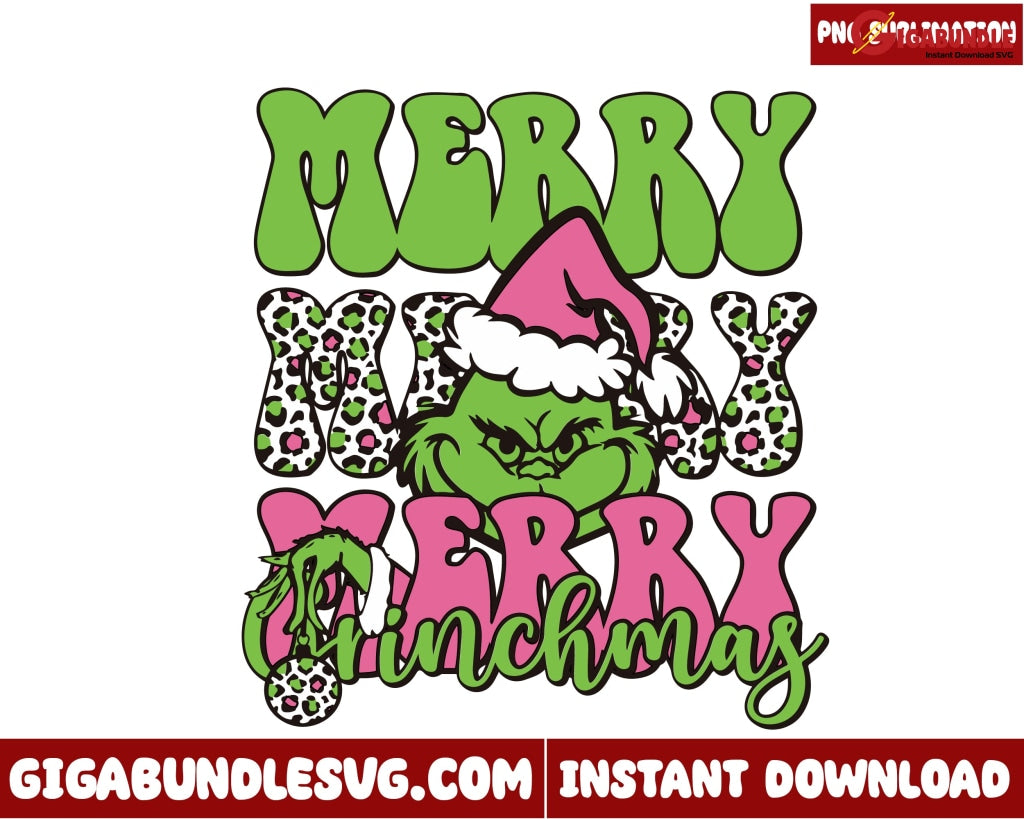 Merry Grinchmas Png Christmas Png - Instant Download