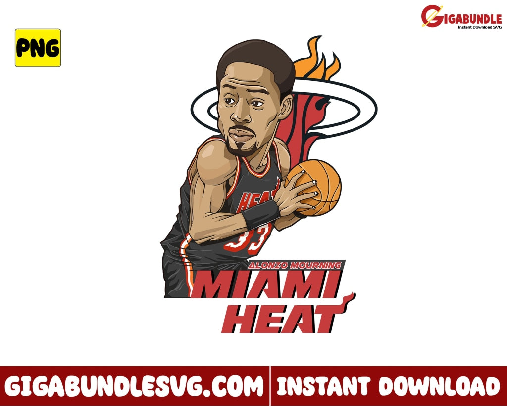 Miami Heat Basketball Png Nba New Nba Bootleg - Instant Download