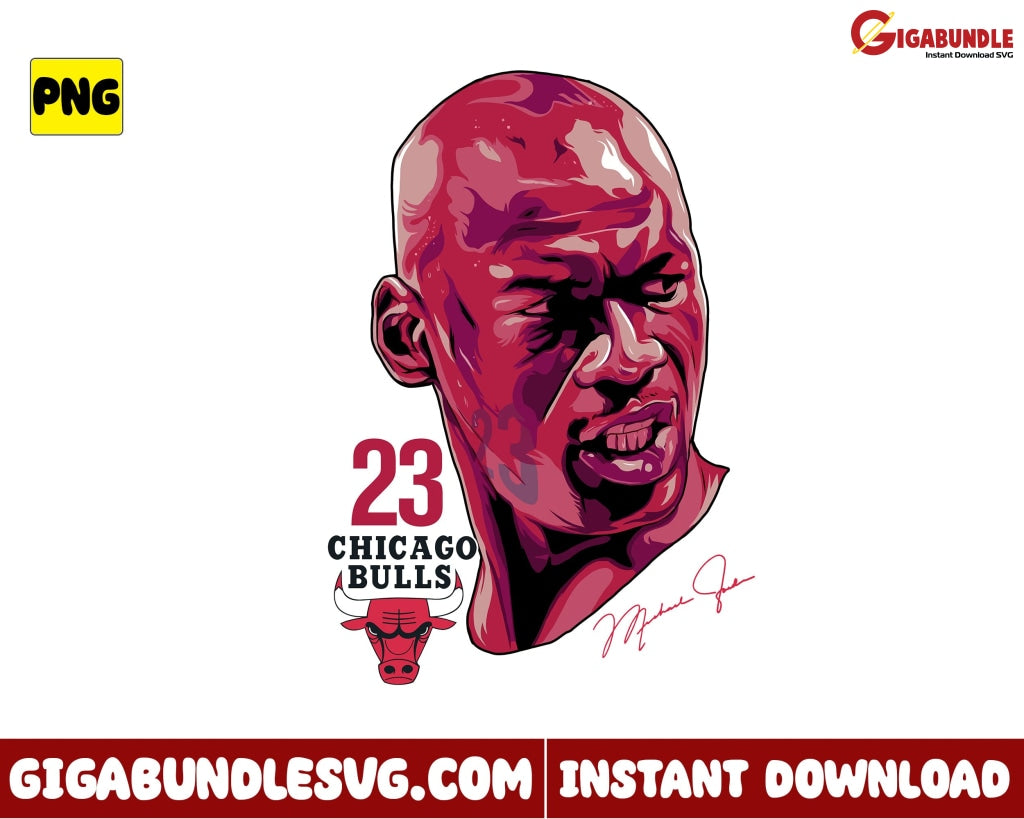 Michael Jordan Png Chicago Bulls Basketball Nba New Bootleg - Instant Download