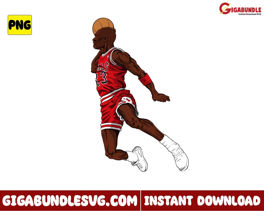 Michael Jordan Png Dunks Basketball Nba New Bootleg - Instant Download