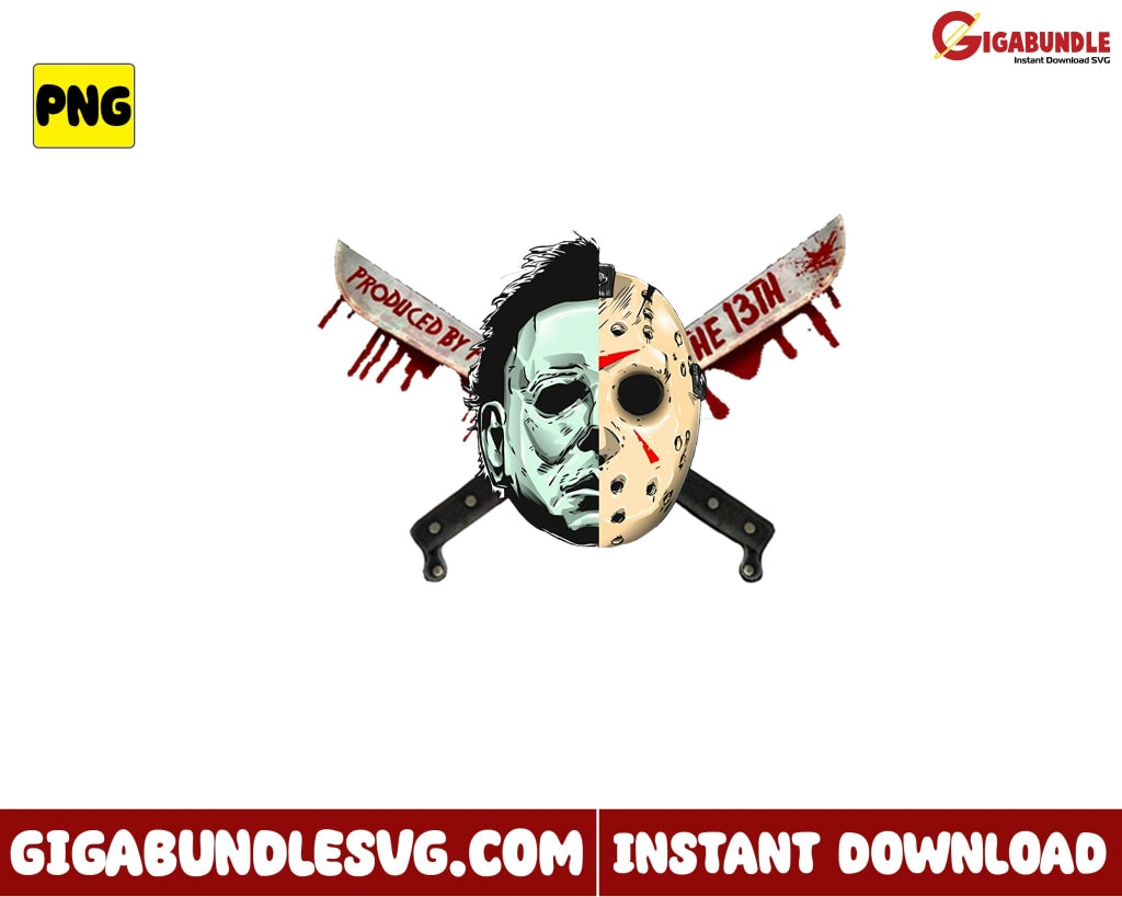 Michael Myers Jason Voorhees Png Horror Halloween - Instant Download