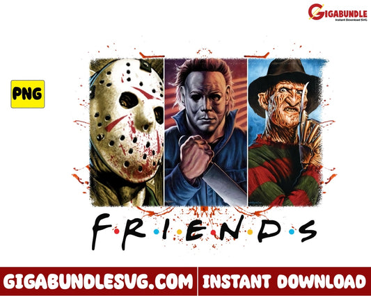 Michael Myers Png Jason Voorhees Freddy Krueger Horror Character - Instant Download