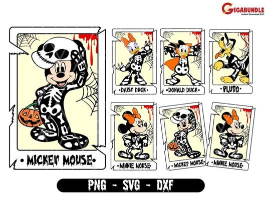 Mickey Mouse Halloween Bundle Png Png Spooky Svg