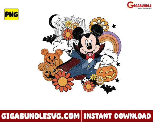 Mickey Mouse Halloween Png Disney - Instant Download