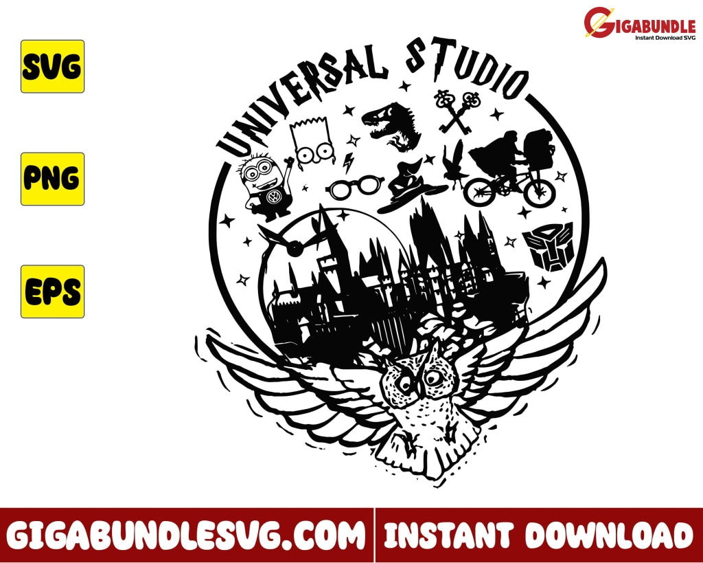 Minions Svg, Harry Potter Svg, Jurassic Park Svg, Universal Studios Sv ...