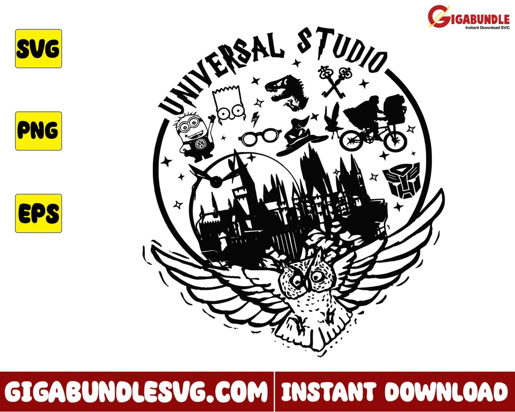 Minions Svg Harry Potter Jurassic Park Universal Studios Disney - Instant Download