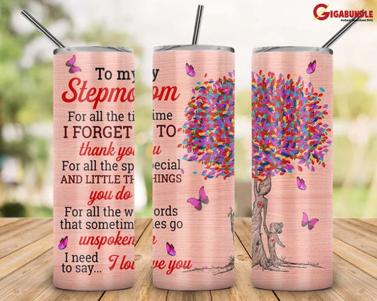 Mothers Day Tumbler Wrap 20Oz Skinny Day Png Straight Sublimation Wrap Grandma Tumbler