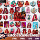 New 425+ Karol G Svg Bundle Bichota Heart Barbwire El Makinon Se Jodioto Latina Sublimation Design