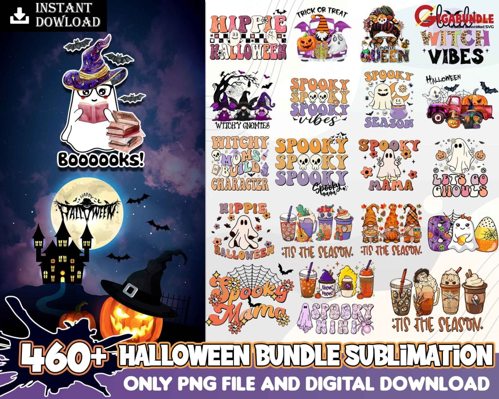 New 460+New Halloween Sublimation Bundle Png Tis The Season Shirt Design