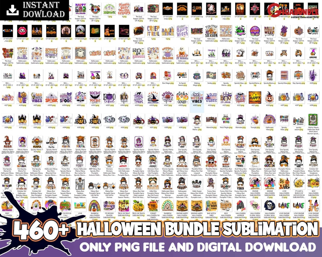 New 460+New Halloween Sublimation Bundle Png Tis The Season Shirt Design