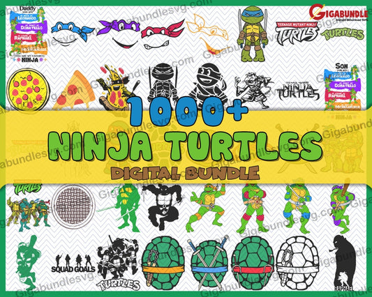Ninja Turtles Bundle Svg Png Dxf Eps