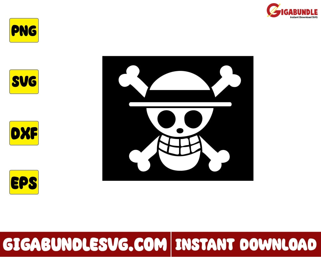 One Piece Logo Svg Luffy Monkey D Anime - Instant Download