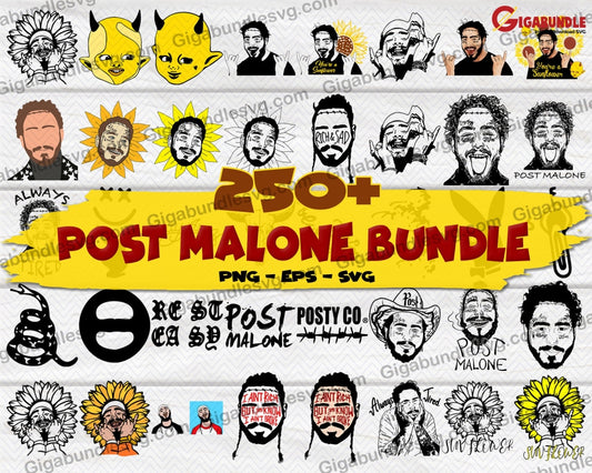 Post Malone Bundle Svg Png Dxf Eps