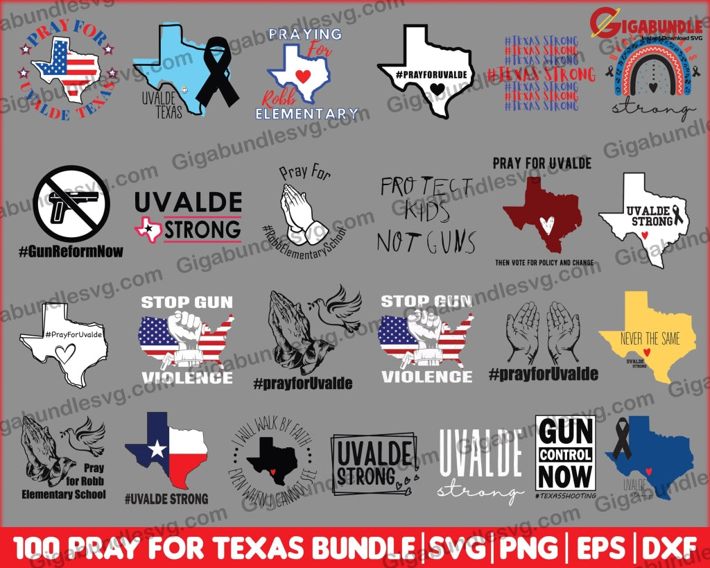 Pray For Texas Uvalde Svg Png Sublimation Protect Our Kids Gun Control Files