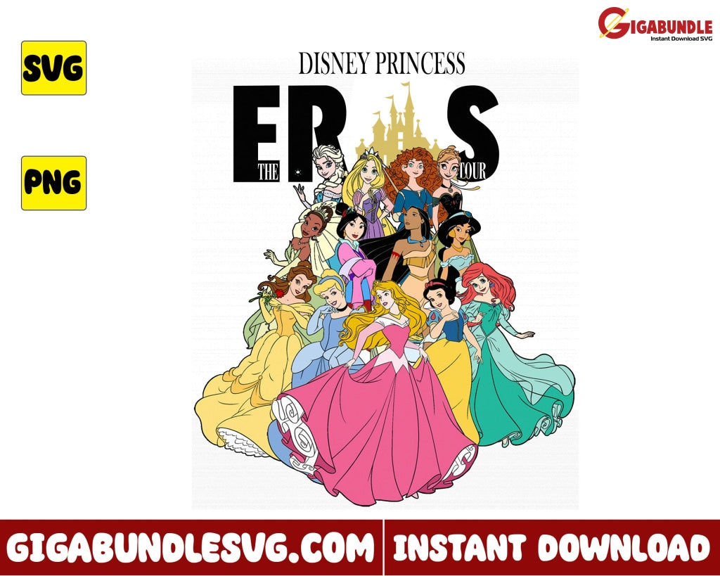 Princess Eras Tour Svg The Disney - Instant Download