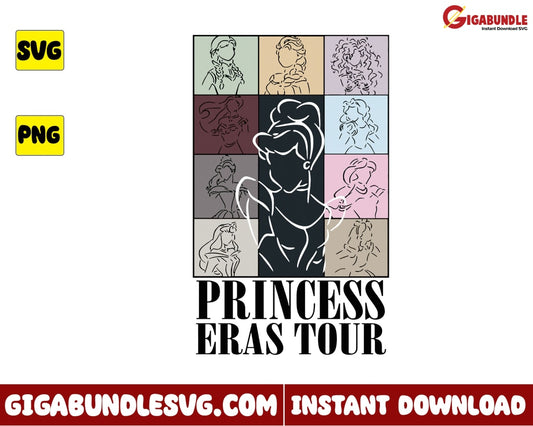 Princess Eras Tour Svg The Disney - Instant Download