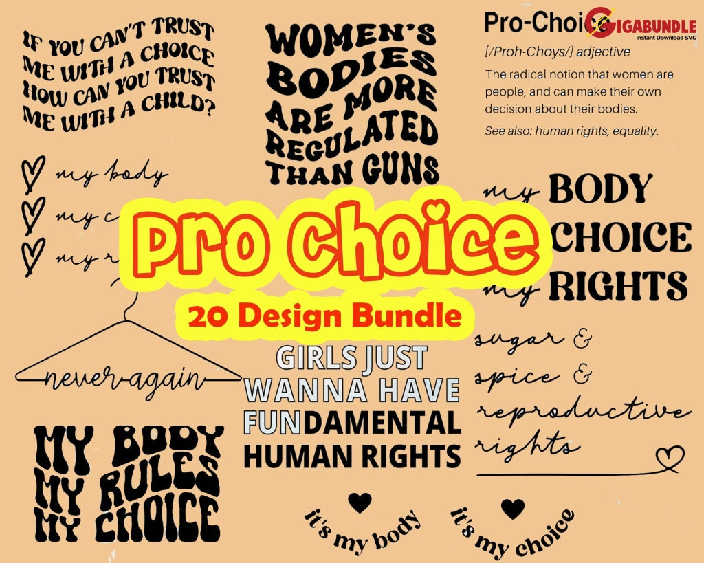 Pro Roe Svg Bundle Uterus Choice Cut File V Wade Svg Png Protect Reproductive Rights