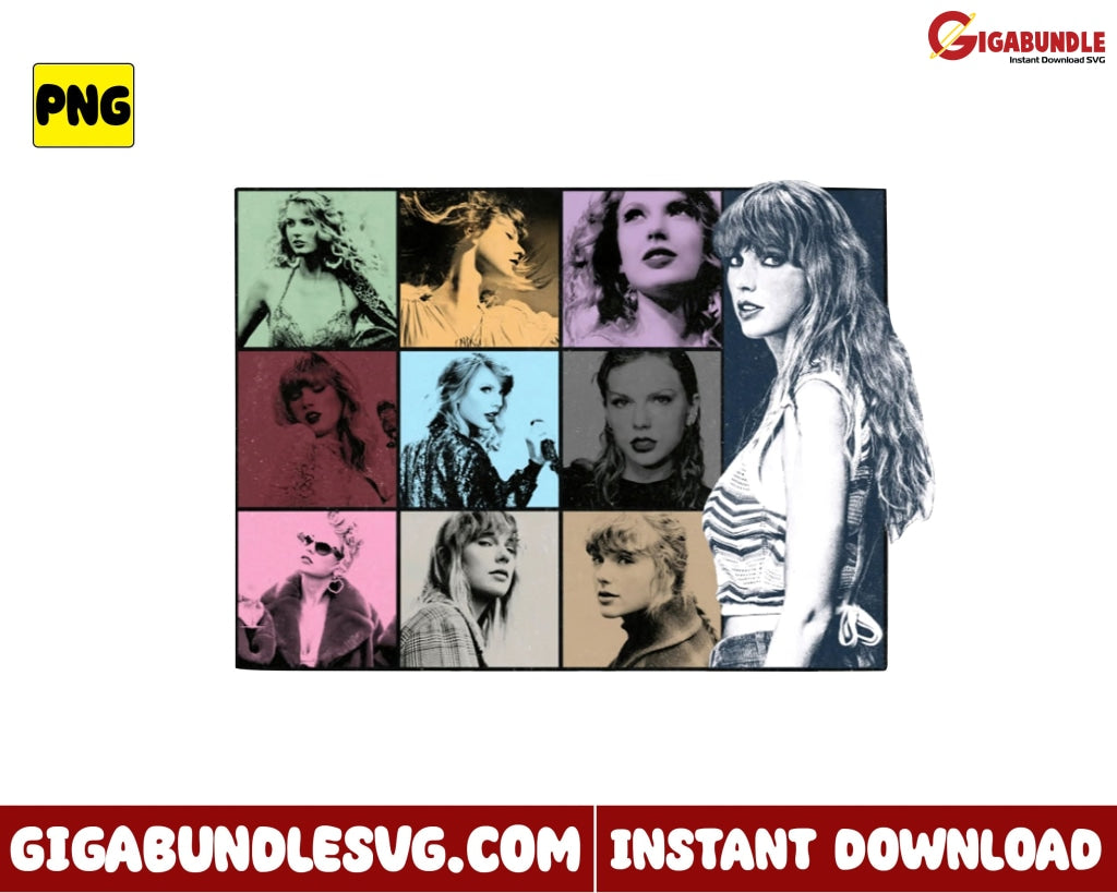 Retro Eras Tour Png Taylor Swift New Album Midnight The - Instant Download