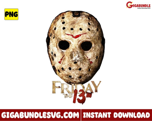 Retro Jason Voorhees Png Horror Movie Movies Character - Instant Download