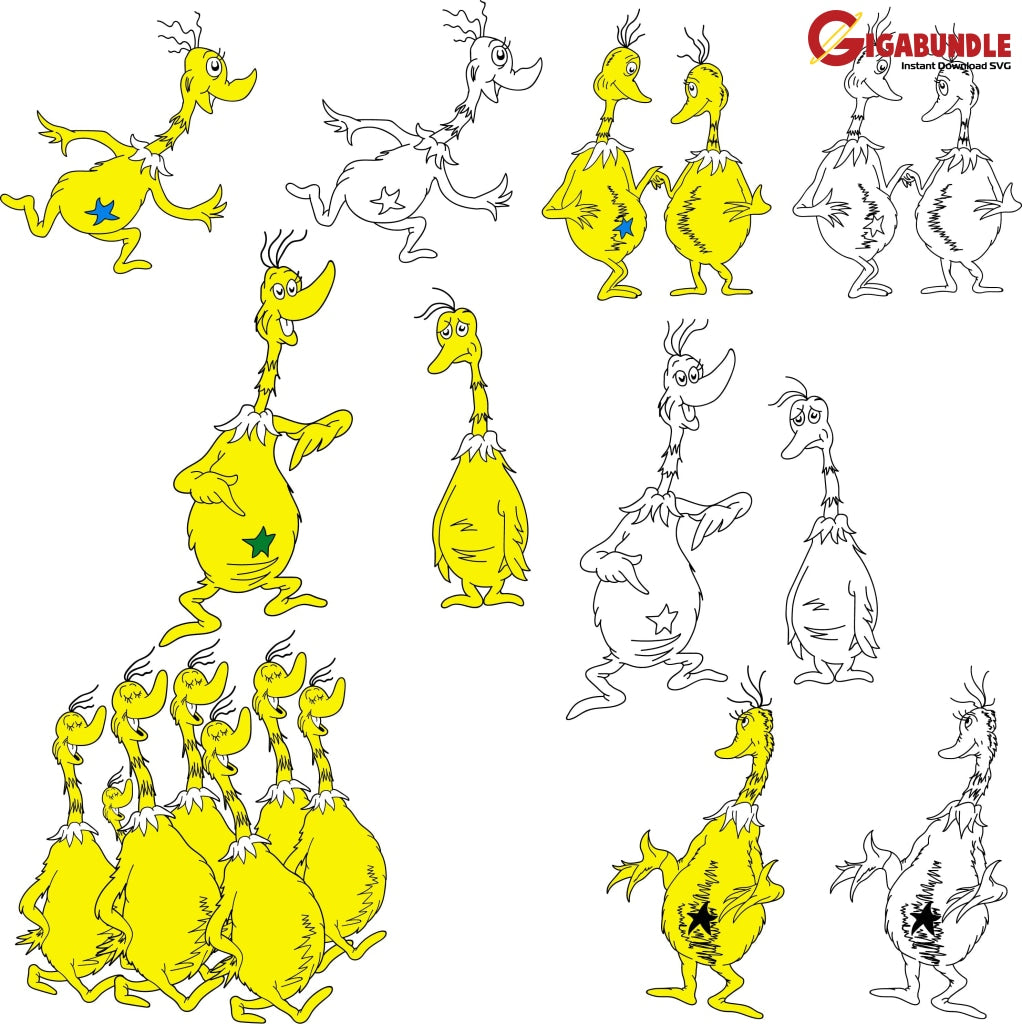 Sneetches Svg Dr Seuss Bundle Dr Things One Two Quotes Png Dxf Eps