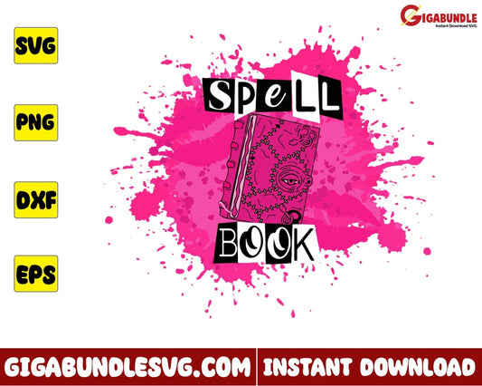 Spell Book Svg Horror Mean Girls Halloween - Instant Download