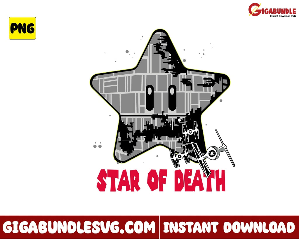 Stars Of Death Png Game Mario Super - Instant Download
